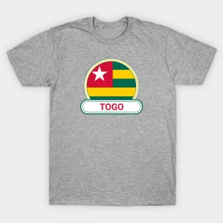 Togo Country Badge - Togo Flag T-Shirt